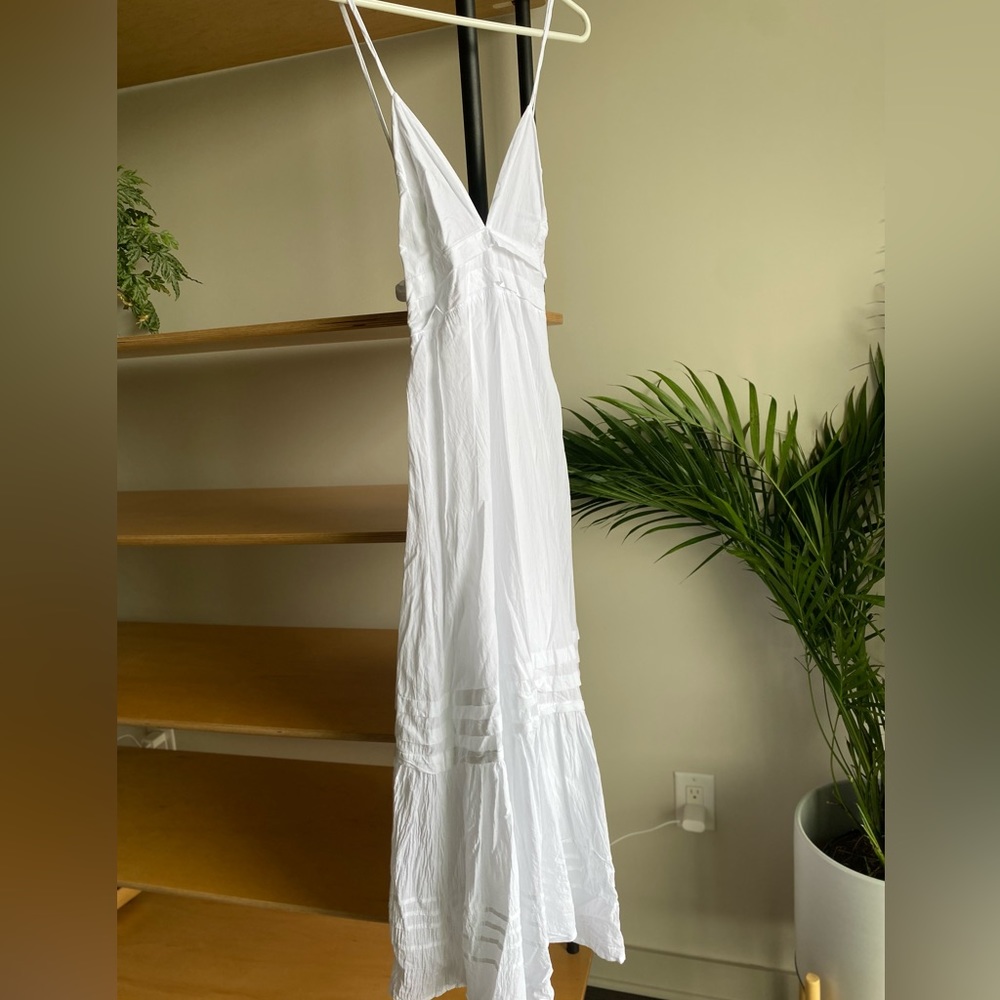 Pampelone Summery Maxi Dress in white, size XS